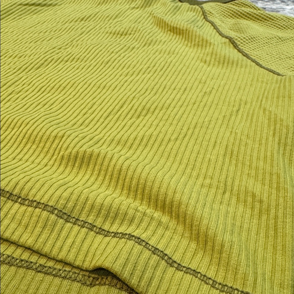 Wild Fable | Ribbed Ringer Baby Tee in Green Size L Large - Picture 10 of 10